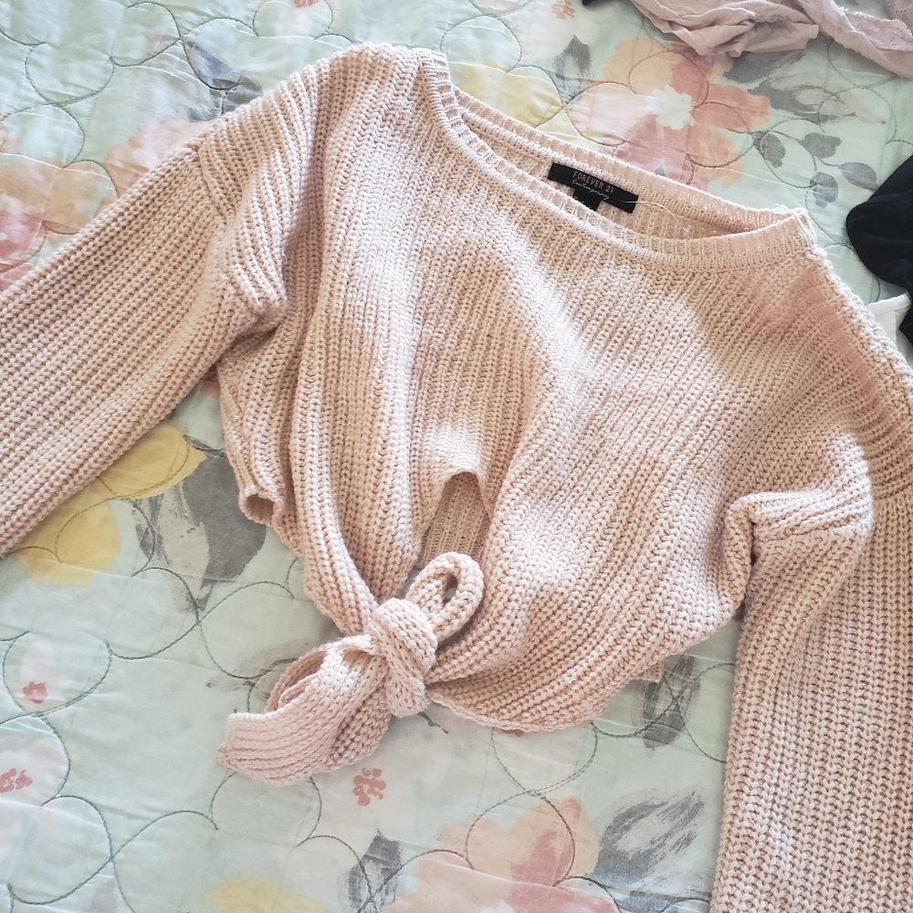 Cropped sweat shirt